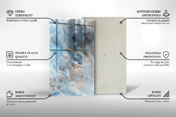 Glashällskydd modern Marmor textur