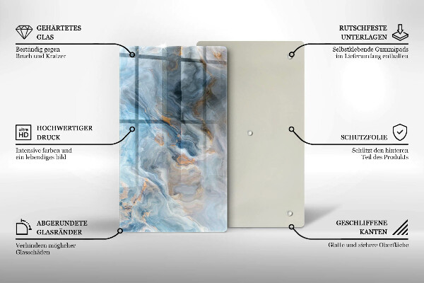 Glashällskydd modern Marmor textur