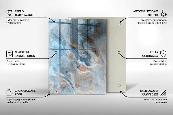 Glashällskydd modern Marmor textur