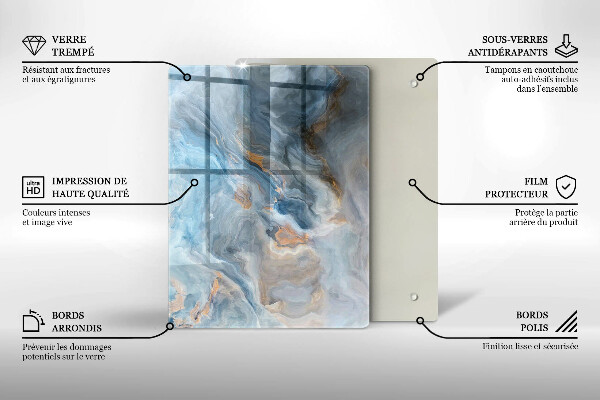 Glashällskydd modern Marmor textur