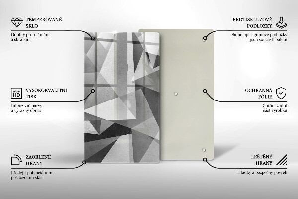 Glashällskydd modern Konkret skarp abstraktion