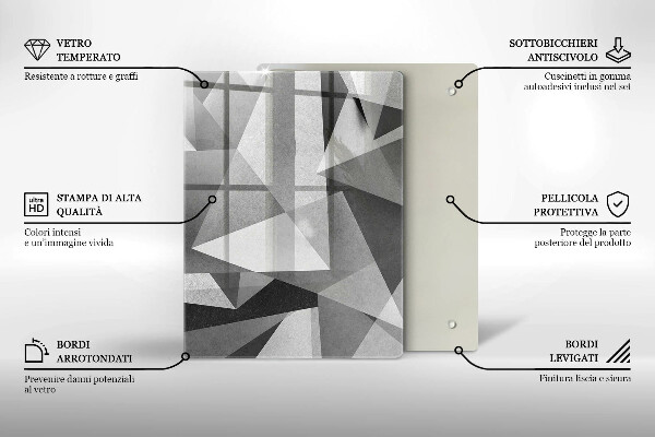 Glashällskydd modern Konkret skarp abstraktion