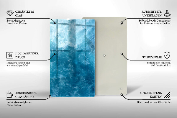 Glashällskydd modern Blått vatten