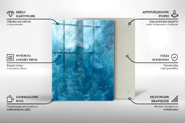 Glashällskydd modern Blått vatten