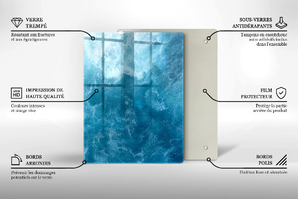 Glashällskydd modern Blått vatten