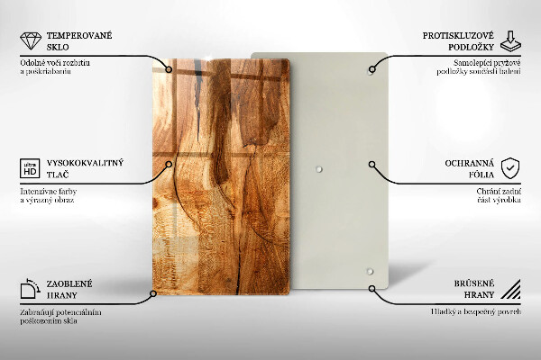 Glashällskydd modern Träskiva textur