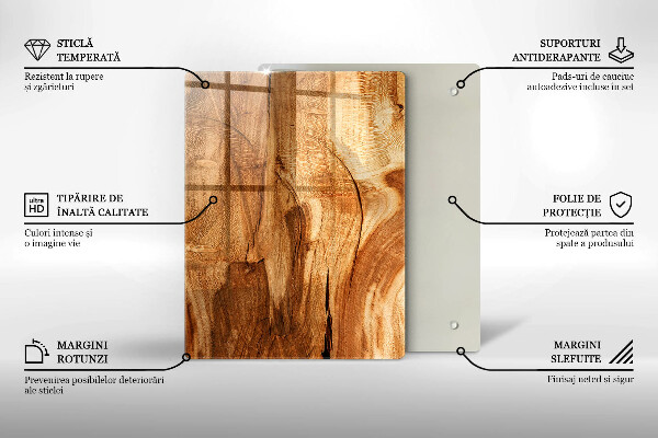 Glashällskydd modern Träskiva textur