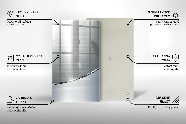Glashällskydd modern Metall abstrakt mönster
