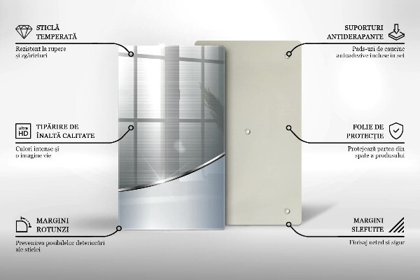 Glashällskydd modern Metall abstrakt mönster