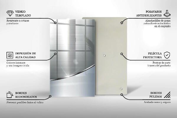 Glashällskydd modern Metall abstrakt mönster