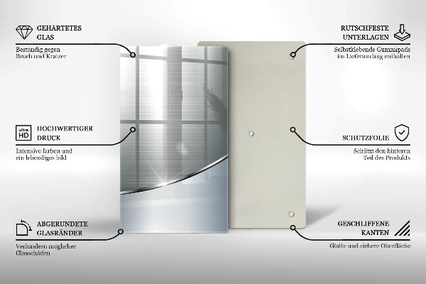 Glashällskydd modern Metall abstrakt mönster