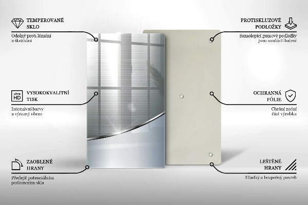 Glashällskydd modern Metall abstrakt mönster