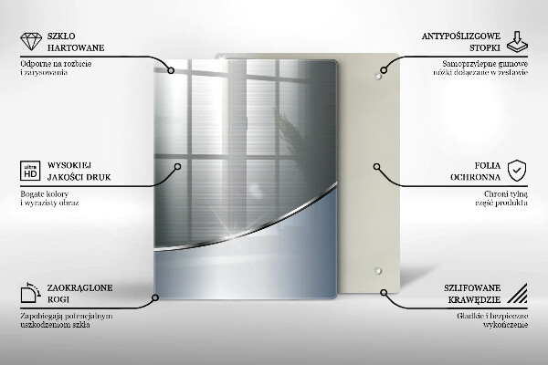 Glashällskydd modern Metall abstrakt mönster
