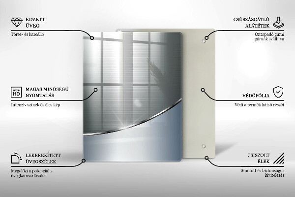 Glashällskydd modern Metall abstrakt mönster