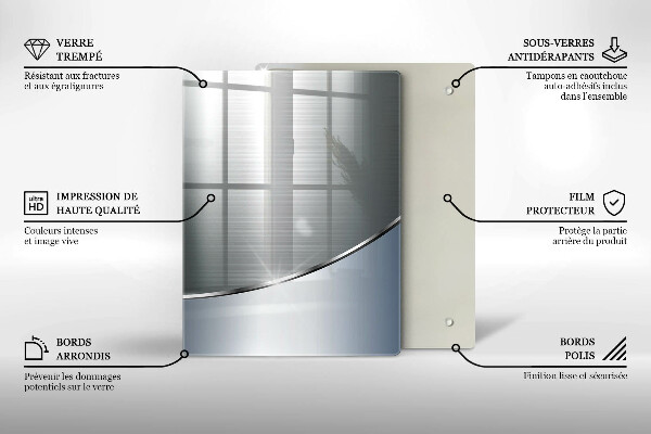 Glashällskydd modern Metall abstrakt mönster