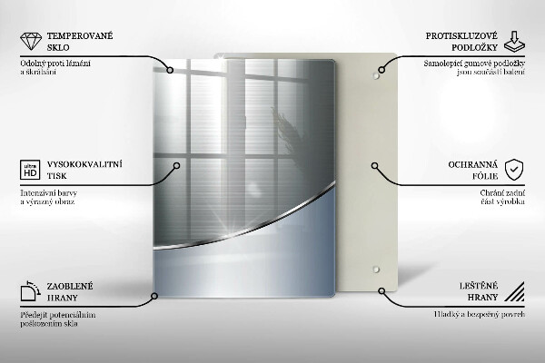Glashällskydd modern Metall abstrakt mönster