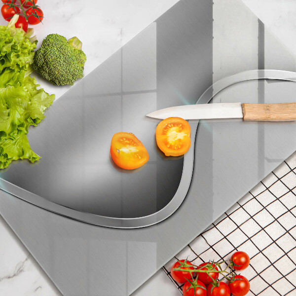 Glashällskydd modern Abstrakt silvermetall