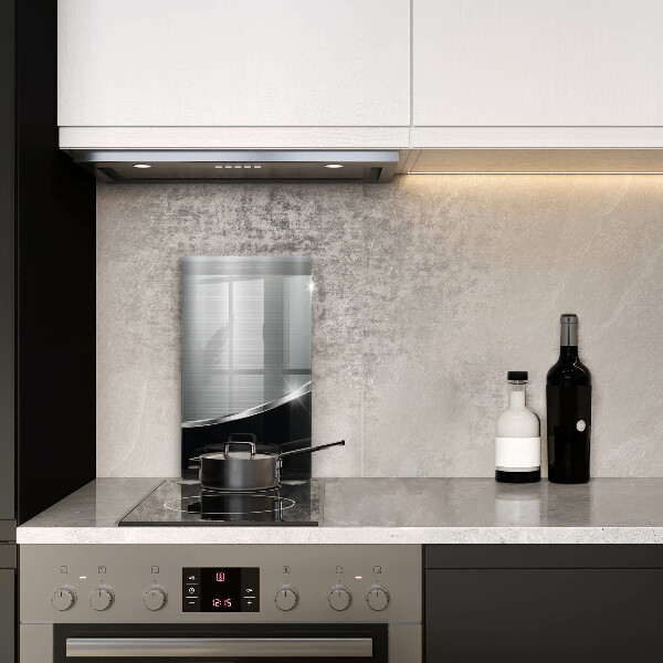 Glashällskydd modern Abstraktion med metall