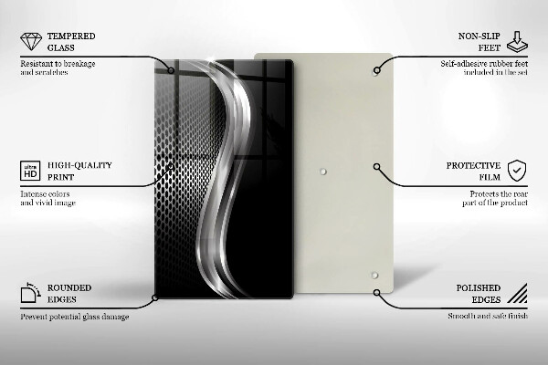 Glashällskydd modern Metallstruktur