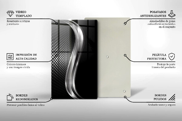 Glashällskydd modern Metallstruktur