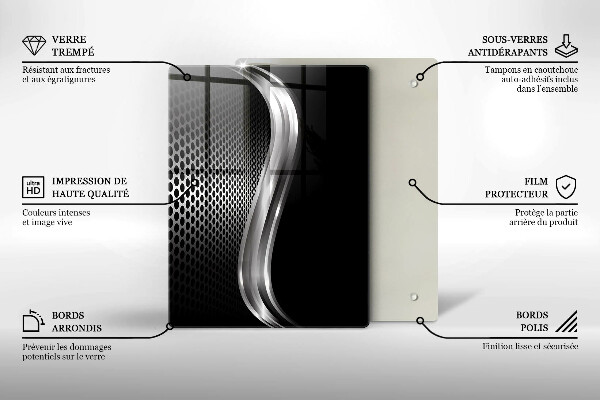 Glashällskydd modern Metallstruktur