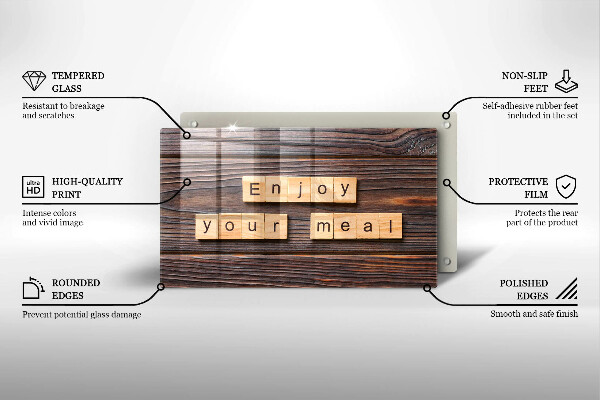 Kokkärlskydd original Inskriptionen njut av din måltid