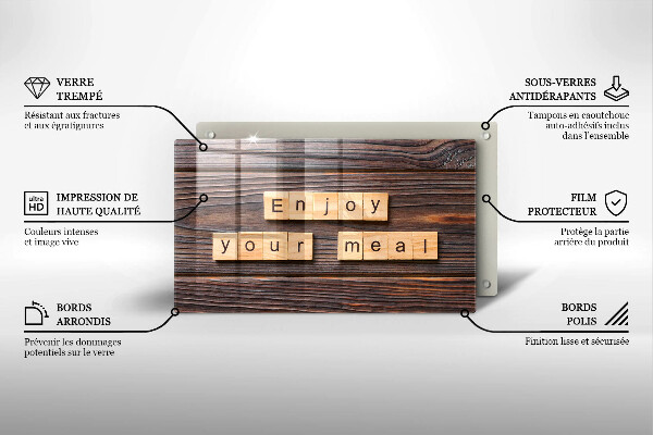 Kokkärlskydd original Inskriptionen njut av din måltid