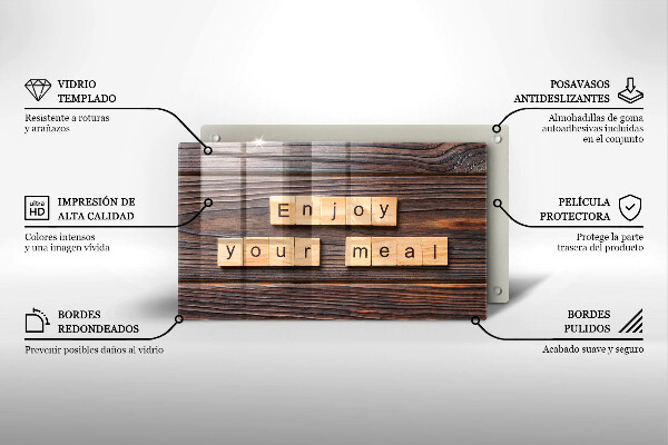 Kokkärlskydd original Inskriptionen njut av din måltid