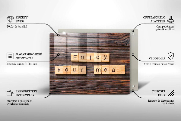 Kokkärlskydd original Inskriptionen njut av din måltid