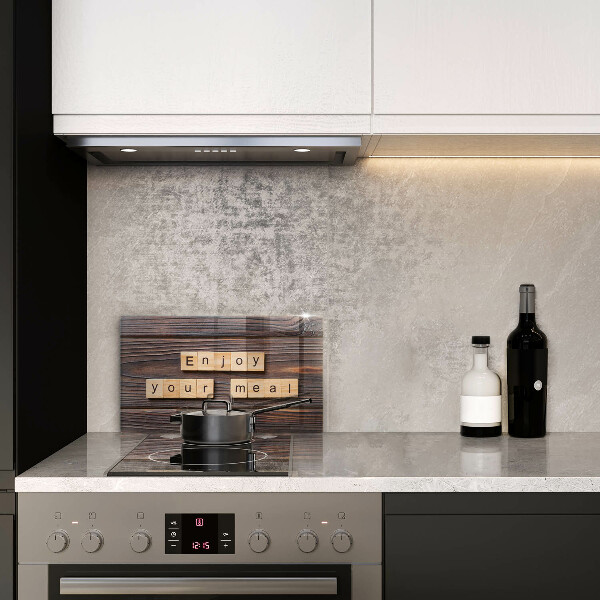 Kokkärlskydd original Inskriptionen njut av din måltid