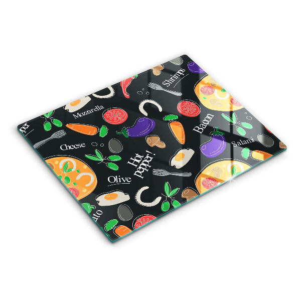 Spisskyddsplatta original Mat illustration