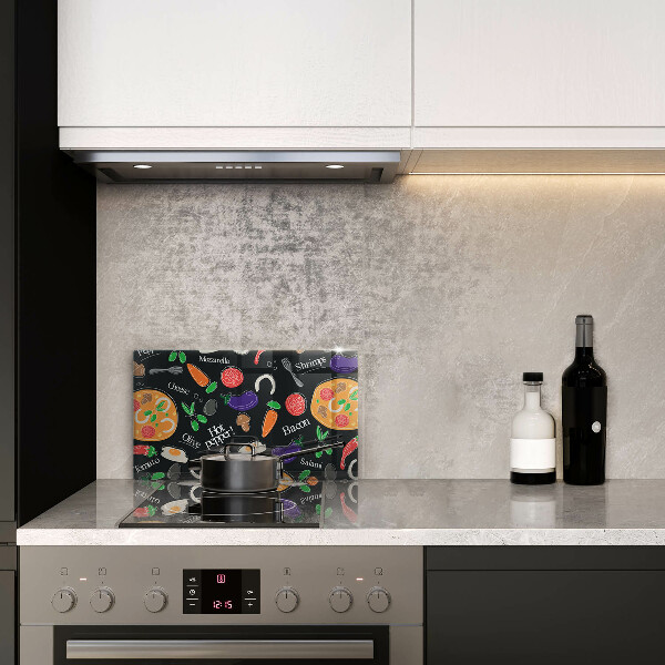 Spisskyddsplatta original Mat illustration