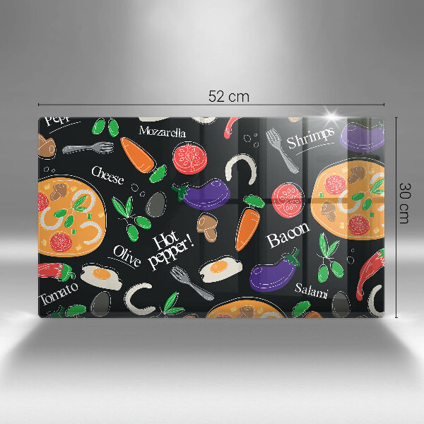 Spisskyddsplatta original Mat illustration