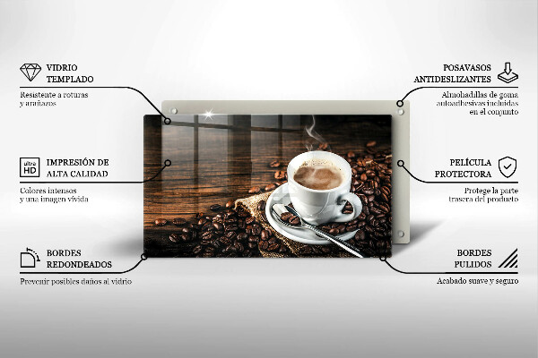 Kokkärlskydd original Kopp och kaffebönor