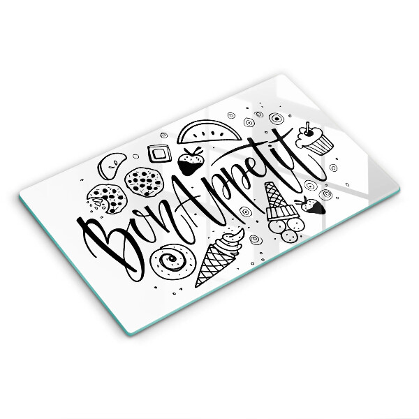 Kokkärlskydd original Inskriptionen bon appetit