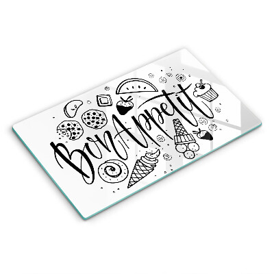 Kokkärlskydd original Inskriptionen bon appetit