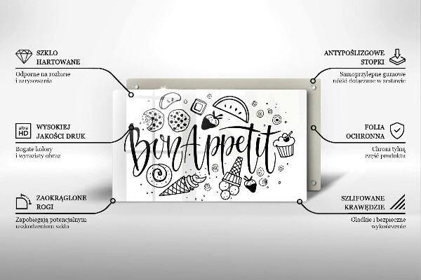 Kokkärlskydd original Inskriptionen bon appetit