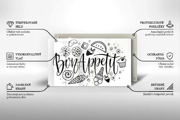 Kokkärlskydd original Inskriptionen bon appetit