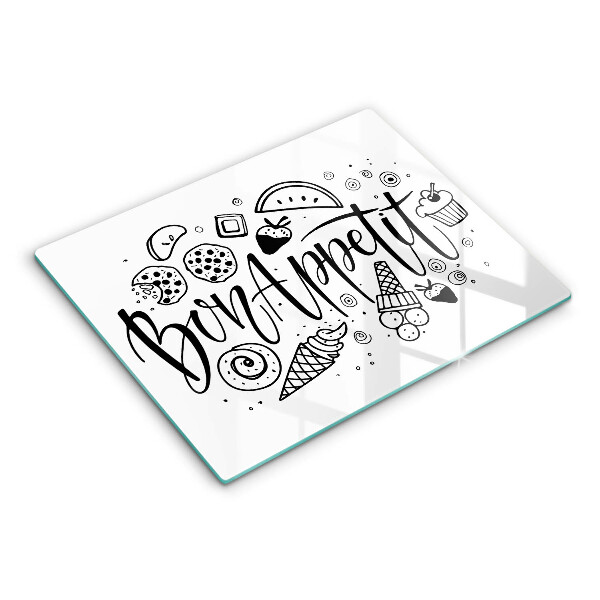 Kokkärlskydd original Inskriptionen bon appetit