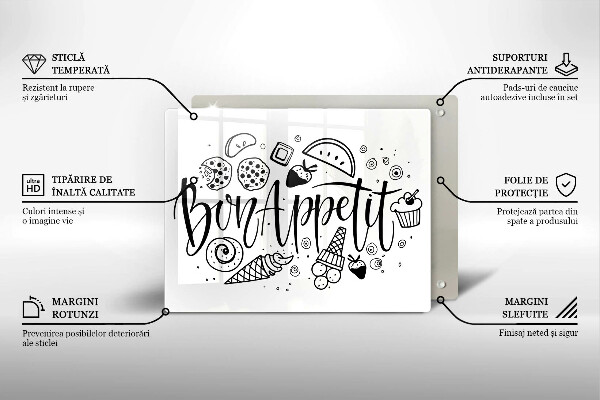 Kokkärlskydd original Inskriptionen bon appetit