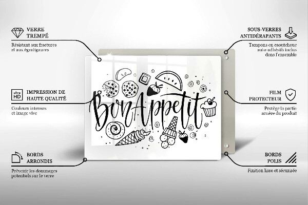 Kokkärlskydd original Inskriptionen bon appetit