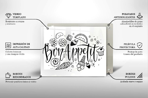 Kokkärlskydd original Inskriptionen bon appetit