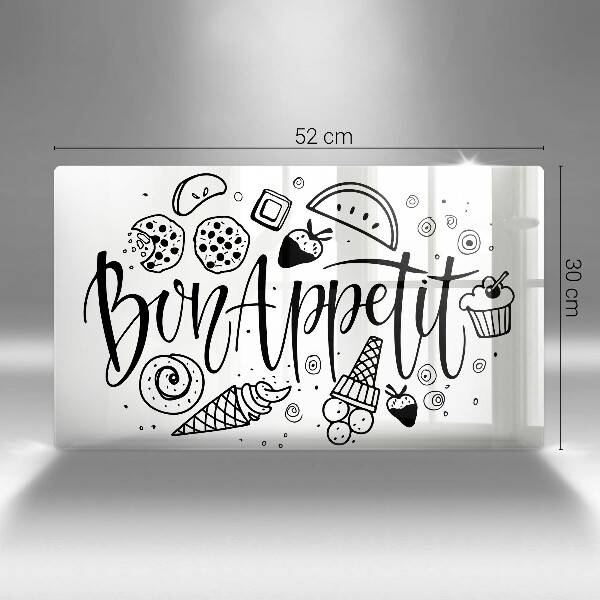 Kokkärlskydd original Inskriptionen bon appetit