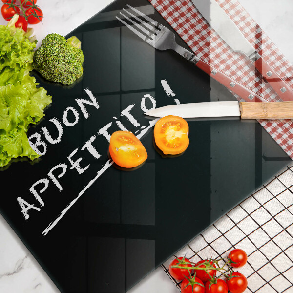 Glashällskydd original Inskriptionen buon appetito!