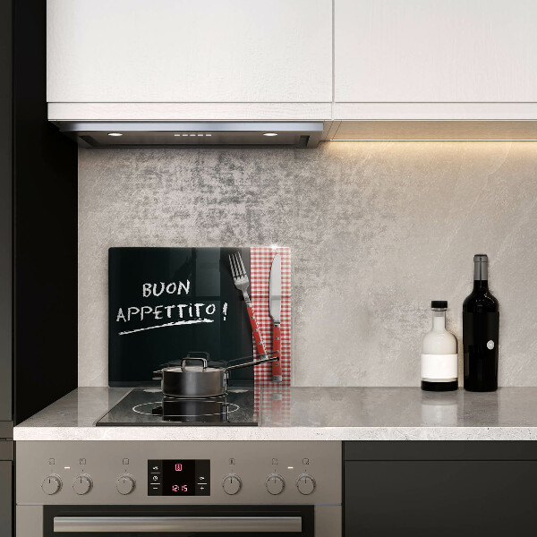 Glashällskydd original Inskriptionen buon appetito!