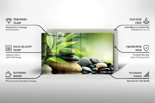 Kokkärlskydd original Zen bambu stenar