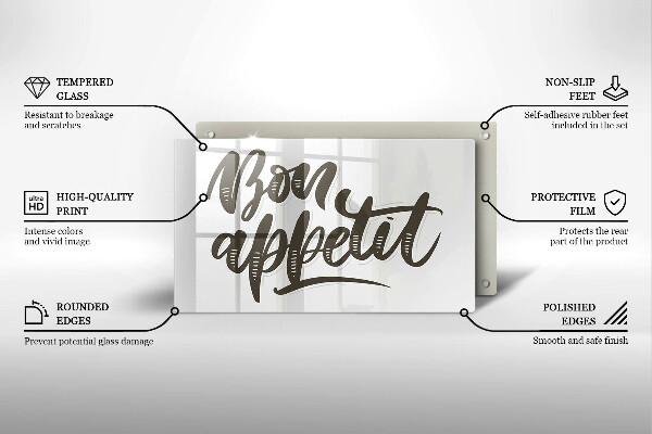 Kokkärlskydd original Inskriptionen bon appetit