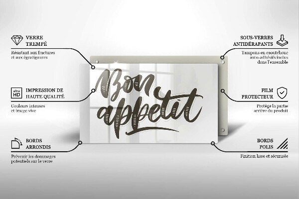 Kokkärlskydd original Inskriptionen bon appetit