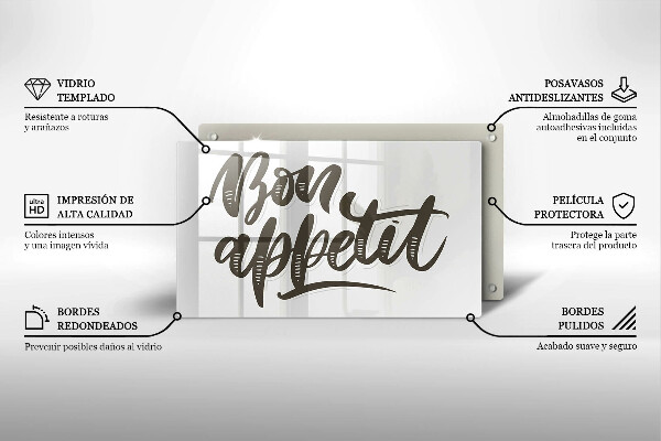 Kokkärlskydd original Inskriptionen bon appetit