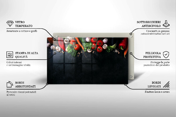 Kokkärlskydd original Färgglada grönsaker